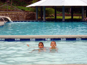 Children enjoy the large children's pool.